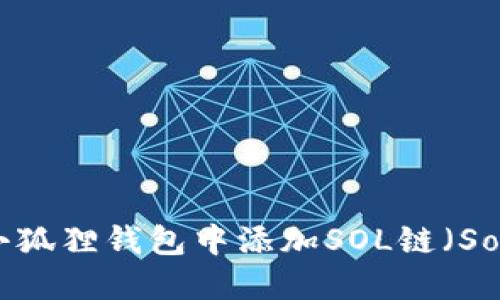 如何在小狐狸钱包中添加SOL链（Solana链）