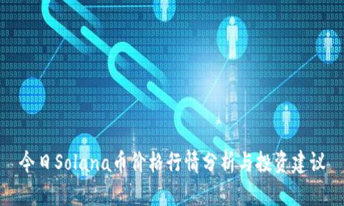 今日Solana币价格行情分析与投资建议