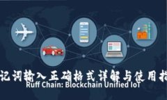 助记词输入正确格式详解与使用指南